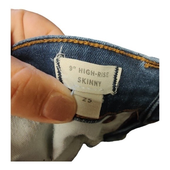 Madewell 9” High Rise Skinny Jeans size 25 - Picture 9 of 9